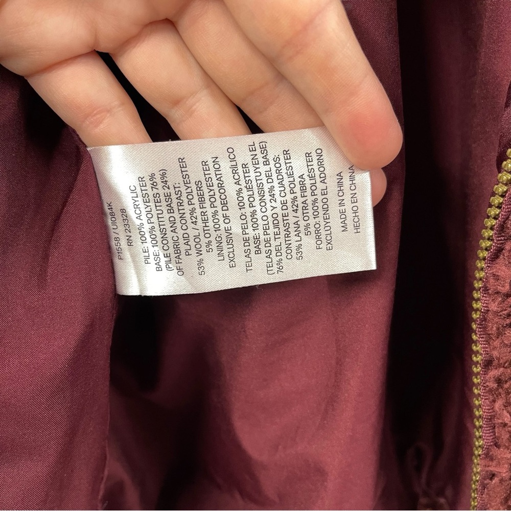 Pendleton Fuzzy Full Zip Jacket Medium - image 6